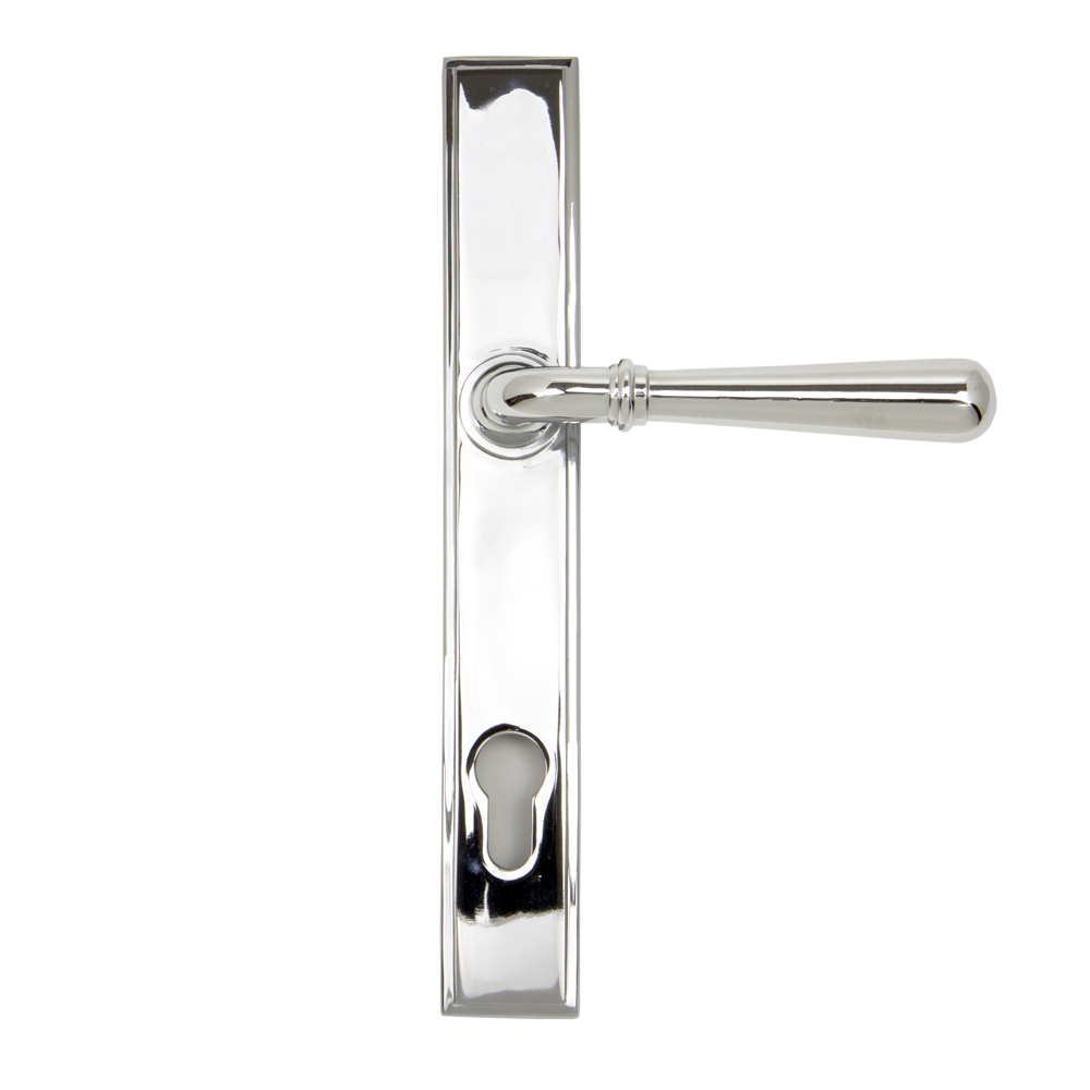 From the Anvil Newbury Slimline Lever Espag. Lock Set - Polished Chrome - (Sold in Pairs)